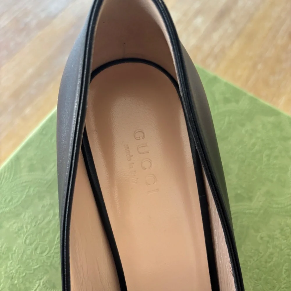GUCCI SHOES MALAGA  NERO SIZE 9 - Picture 3 of 14